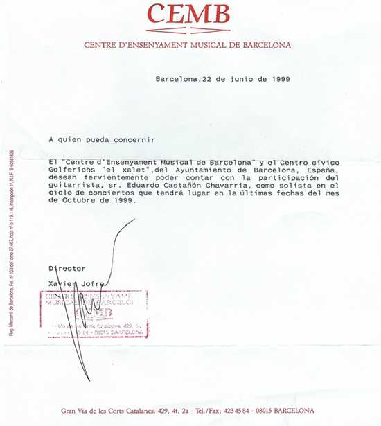 Centre d Ensenyament Musical de Barcelona